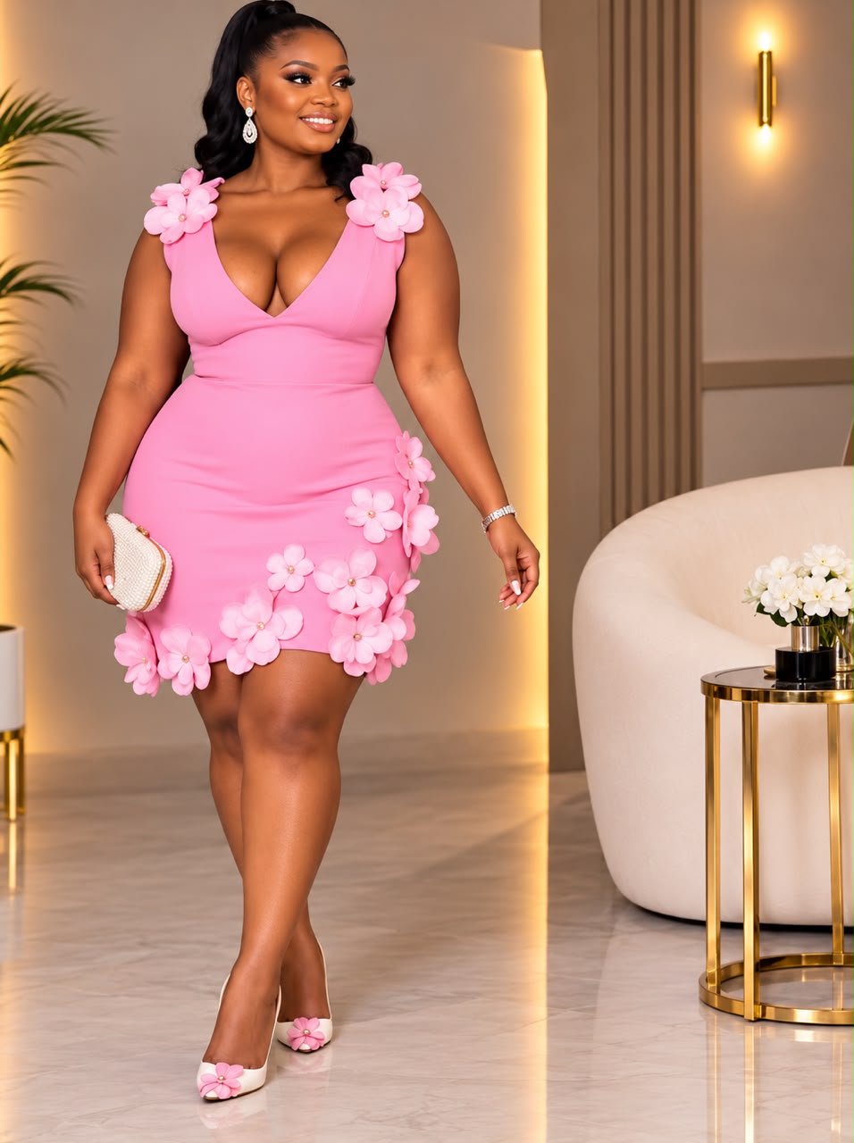 The Amara Bloom Mini Dress
