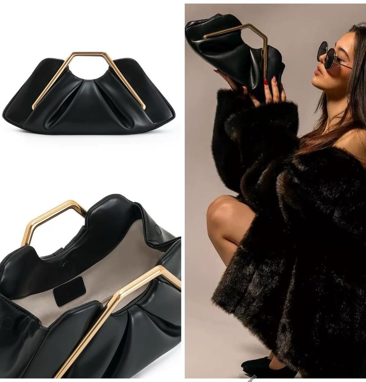 The ÉLANA Sculpt Frame Clutch
