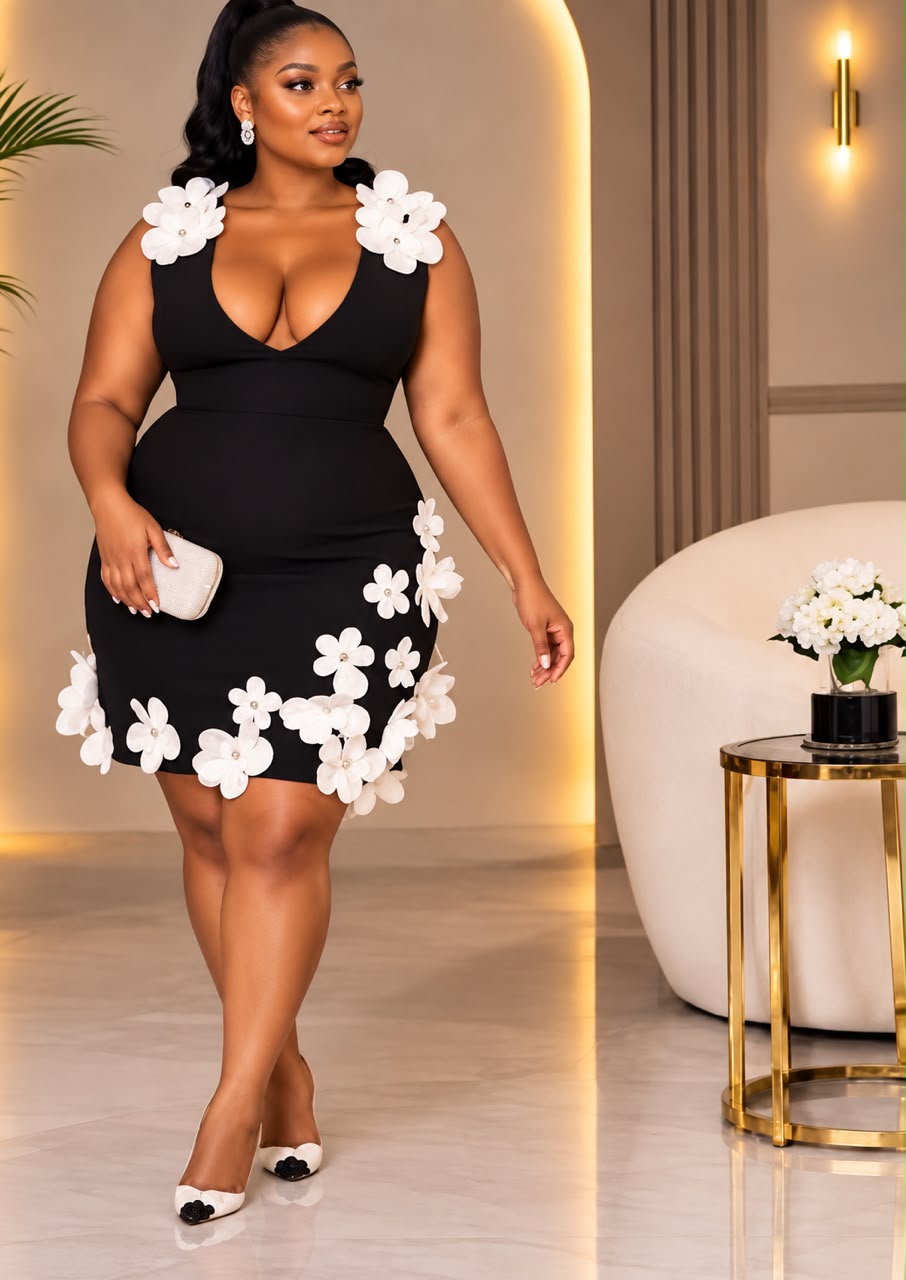 The Amara Bloom Mini Dress