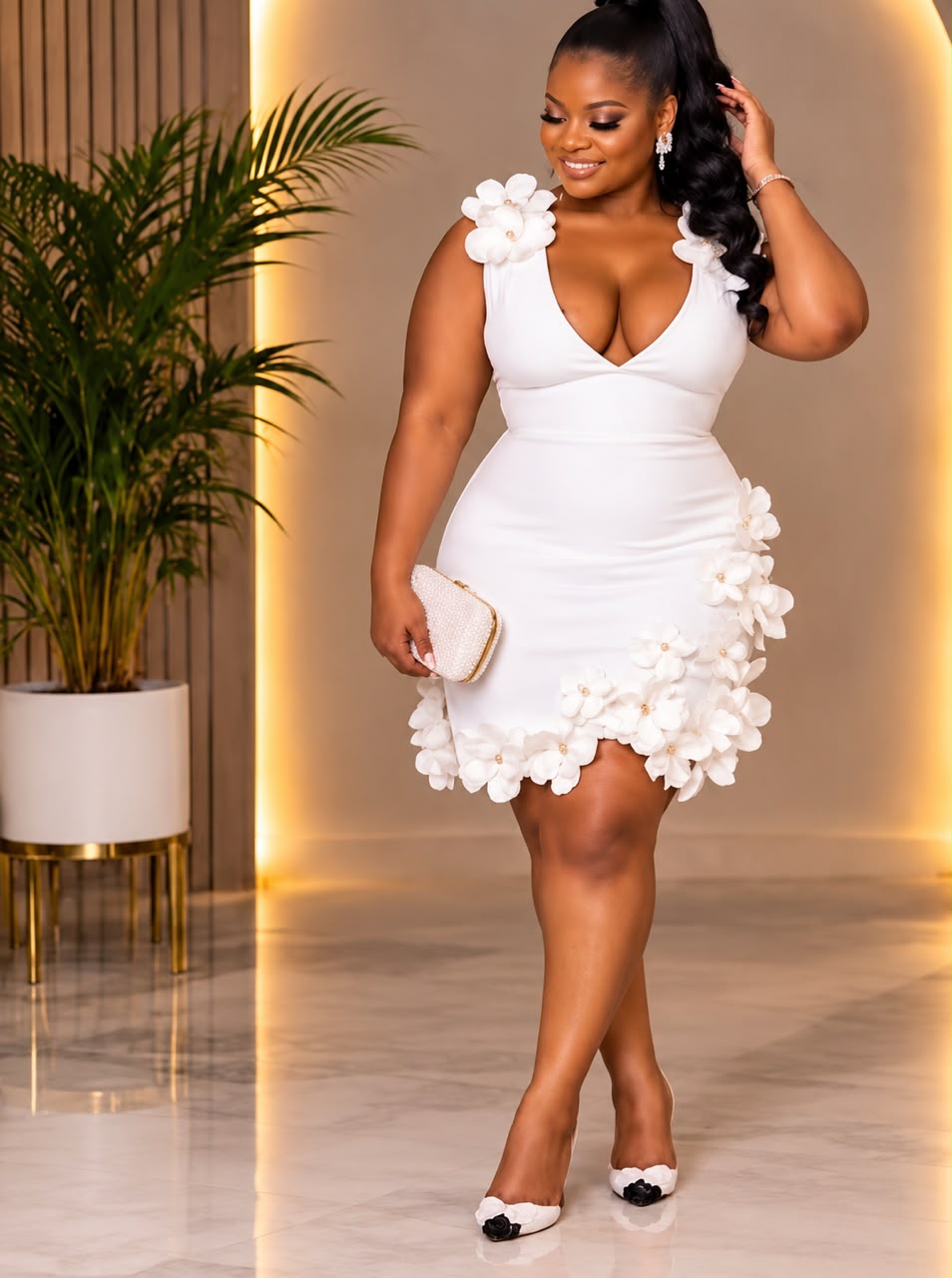 The Amara Bloom Mini Dress